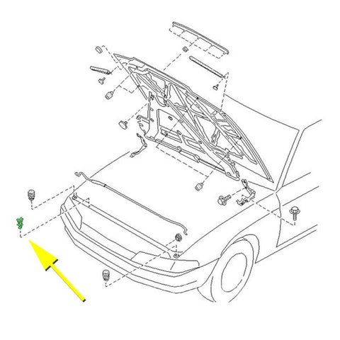 Nissan Skyline R32 Hood Support Rod Retainer – Terra Firma Automotive