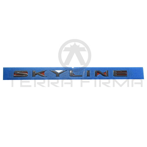 Nissan Skyline R34 Trunk Lid Emblem SKYLINE (Late), 4-Door Models