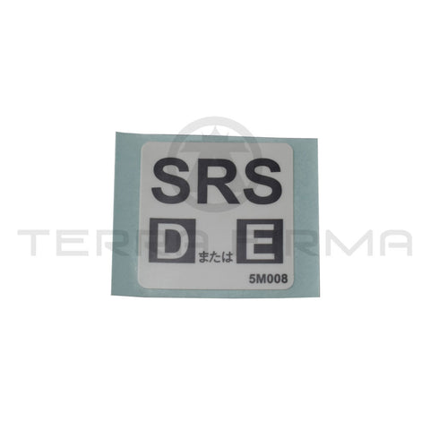 Nissan Skyline R34 Airbag SRS Disposal Label Decal