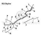 Nissan Skyline R33 GTR Fuel Line Clamp Clip (D Location)