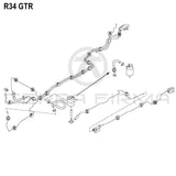 Nissan Skyline R34 GTR Fuel Line Clamp (U Location)