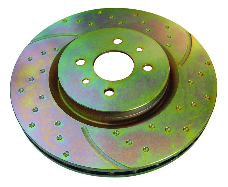EBC GD Dimpled & Slotted Sport Fast Street Rear Brake Rotor Set For Ni ...