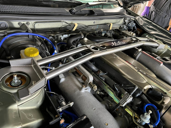 Garage Active Titanium Front Strut Bar For Nissan Skyline R33 GTR – Terra  Firma Automotive