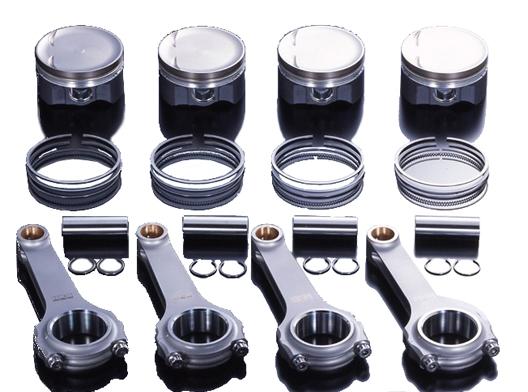 HKS STEP2 Forged Piston Kit 86mm, Nickel Plating/Molybdenum
